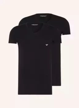 Упаковка из 2 футболок Emporio Armani, черный