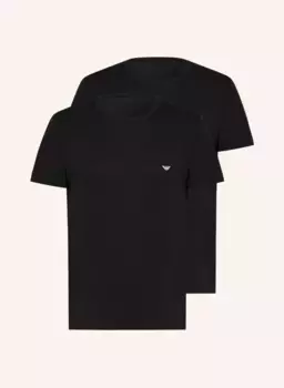 Упаковка из 2 футболок Emporio Armani, черный