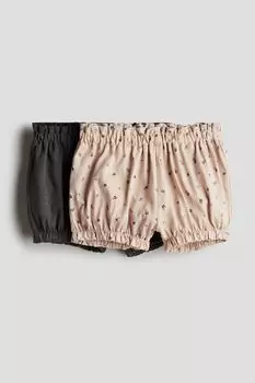 Упаковка из 2 хлопковых шаровар H&M, бежевый