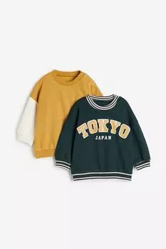 Упаковка из 2 хлопковых толстовок H&M, серый