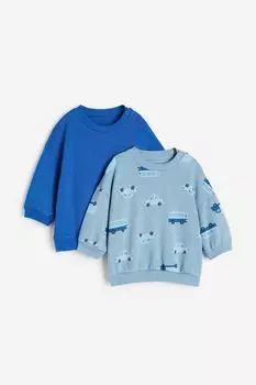 Упаковка из 2 хлопковых толстовок H&M, синий