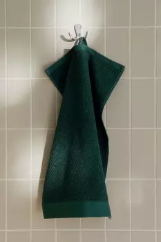 Упаковка из 2 махровых полотенец H&M, 30x50 см, зеленый