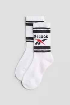 Упаковка из 2 носков с рисунком H&M, белый