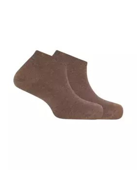 Упаковка из 2 пар мужских носков из органического хлопка коричневого цвета Punto Blanco, коричневый