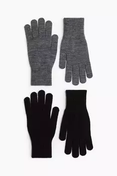 Упаковка из 2 перчаток для пальцев H&M, серый