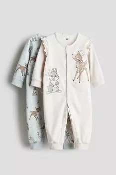 Упаковка из 2 пижам с принтом H&M, мультиколор