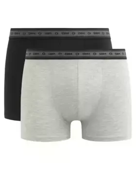 Упаковка из 2 простых и экологически чистых боксеров из органического хлопка Dim, мультиколор