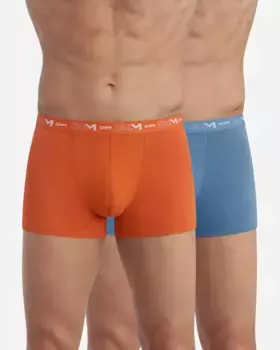 Упаковка из 2 простых и удобных боксеров из эластичного хлопка Dim, мультиколор
