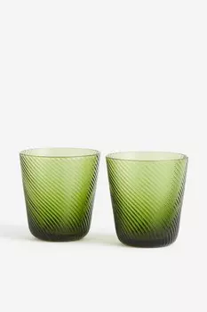 Упаковка из 2 стаканов для питья H&M, зеленый