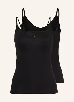 Упаковка из 2 топов полезна для женщин. Calida, черный