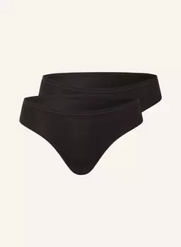 Упаковка из 2 трусов полезна для женщин. Calida, черный