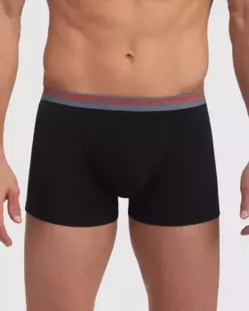 Упаковка из 3-х стандартных трусов-боксеров из эластичного хлопка для максимального комфорта Dim, черный