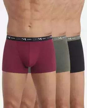 Упаковка из 3-х стандартных трусов-боксеров из эластичного хлопка Dim, мультиколор