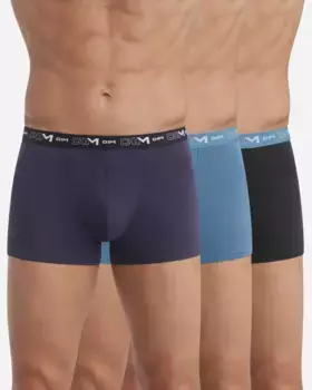 Упаковка из 3-х стандартных трусов-боксеров из эластичного хлопка Dim, мультиколор