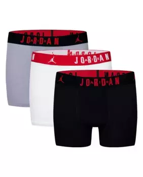 Упаковка из 3 хлопковых боксеров Jordan Flight Core для мальчиков, чёрный