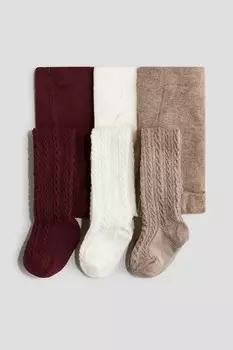 Упаковка из 3 колготок. H&M, красный