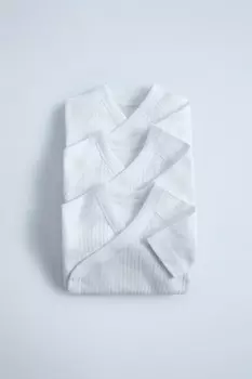 Упаковка из 3 коротких боди-кимоно ZARA, белый