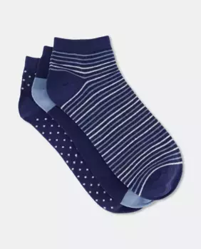 Упаковка из 3 мужских носков длиной до щиколотки Dustin, тёмно-синий