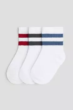 Упаковка из 3 носков H&M, белый