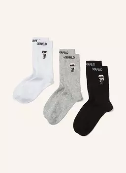 Упаковка из 3 носков KARL LAGERFELD, цвет SCHWARZ/GRAU/WEISS