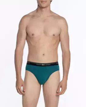 Упаковка из 3 однотонных трусов Punto Blanco, зеленый