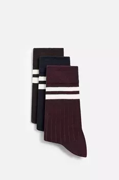 Упаковка из 3 полосатых носков ZARA, цвет various