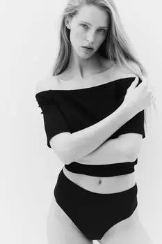 Упаковка из 3 трусиков-бразильских трусиков из микрофибры H&M, черный