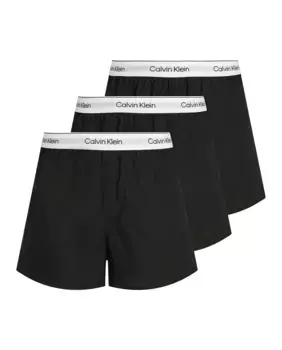 Упаковка из 3 узких тканевых трусов-боксеров Calvin Klein, черный