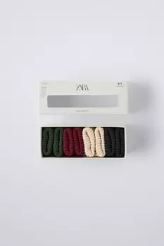 Упаковка из 4 цветных носков ZARA, бордовый