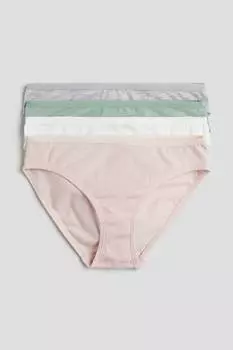 Упаковка из 4 хлопковых трусов H&M, мультиколор