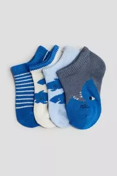 Упаковка из 4 коротких носков H&M, синий