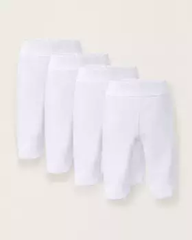 Упаковка из 4 леггинсов для мальчиков с 100% хлопковым термоэффектом Zippy, белый