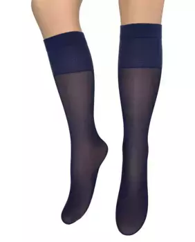 Упаковка из 4 мини-колготок в 2 конвертах Velo 40 мб однотонный макияж 40 ден Hyd, темно-синий