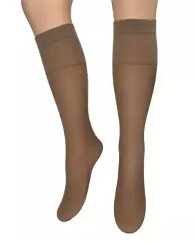 Упаковка из 4 мини-колготок в 2 конвертах Velo 40 мб однотонный макияж 40 ден Hyd, цвет Topo