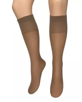 Упаковка из 4 мини-колготок в 2 конвертах Velo 20 мб однотонный макияж 20 ден Hyd, цвет Topo