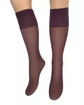 Упаковка из 4 мини-колготок в 2 конвертах Velo 20 мб однотонный макияж 20 ден Hyd, цвет Granate