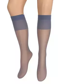 Упаковка из 4 мини-колготок в 2-х конвертах Velo 10 мб однотонный макияж 10 ден Hyd, синий