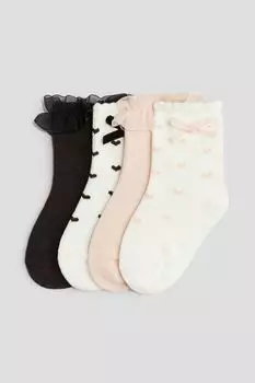 Упаковка из 4 носков H&M, розовый