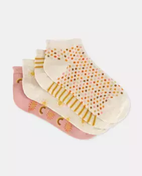 Упаковка из 4 радужных женских носков Easy Wear, коричневый