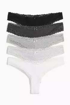 Упаковка из 5 бразильских трусиков H&M, мультиколор