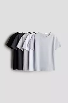 Упаковка из 5 футболок H&M, серый