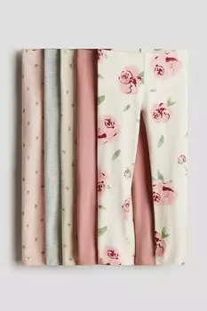 Упаковка из 5 хлопковых леггинсов H&M, белый