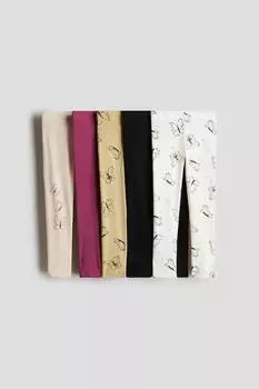 Упаковка из 5 хлопковых леггинсов H&M, мультиколор