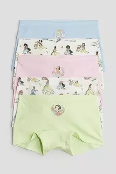 Упаковка из 5 хлопковых трусов-боксеров H&M, мультиколор