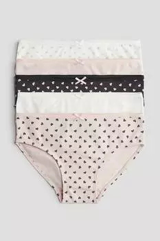 Упаковка из 5 хлопковых трусов H&M, мультиколор