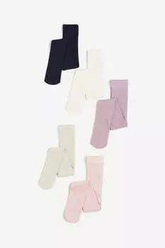 Упаковка из 5 колготок H&M, фиолетовый