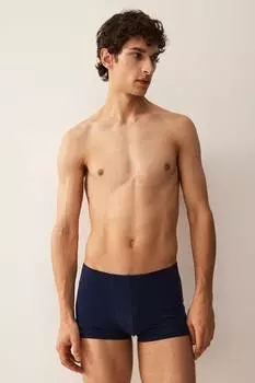 Упаковка из 5 коротких хлопковых трусов-боксеров H&M, синий