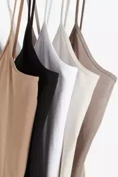 Упаковка из 5 маек H&M, бежевый