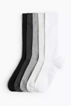 Упаковка из 5 носков. H&M, белый