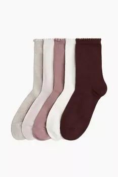 Упаковка из 5 носков. H&M, красный
